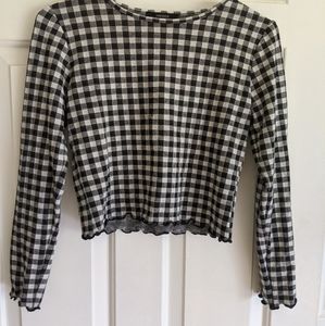 Forever 21 Gingham Crop Top